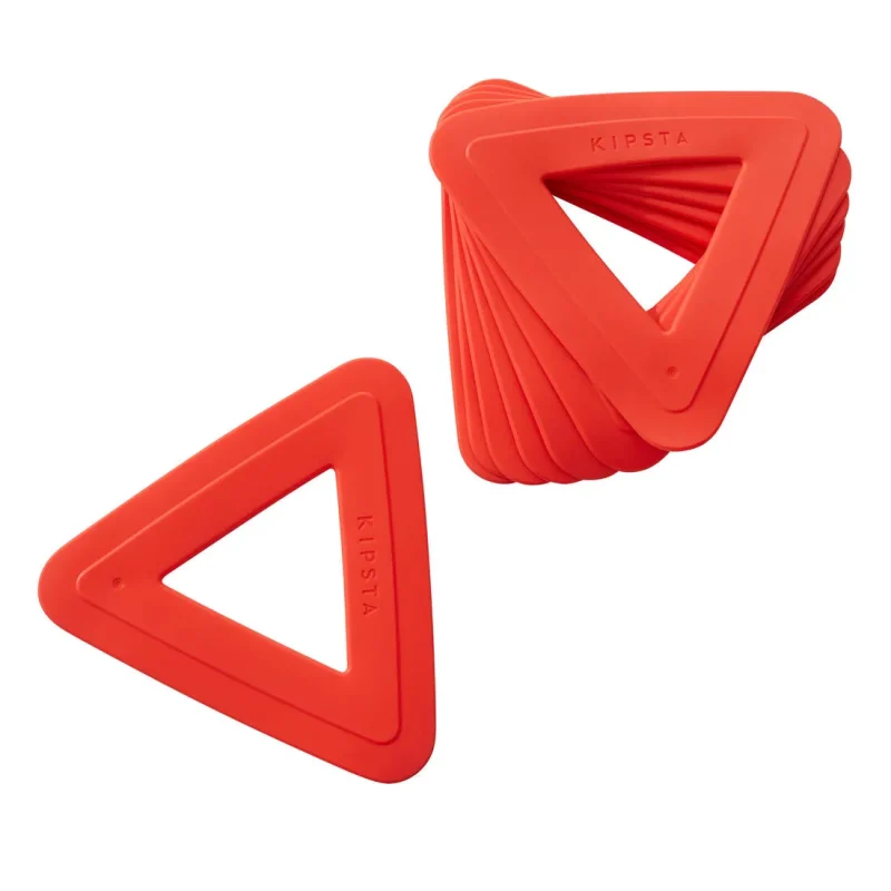 10 piece orange flat training discs set