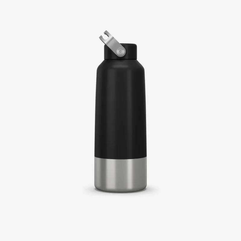 1l stainless steel vacuum flask with screw cap ideal for hiking