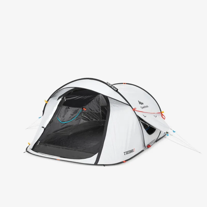 2 person 2 second fresh black camping tent