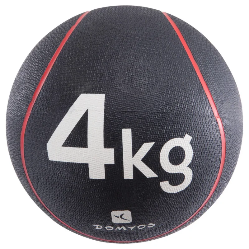 24cm red medicine ball 4kg for fitness training