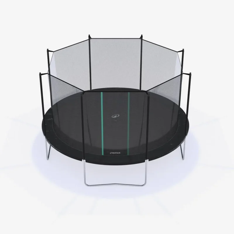 420 trampoline w safety net tool free setup