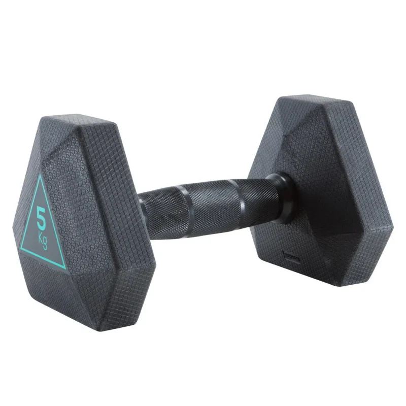 5 kg hex dumbbell high quality non slip grip ideal for home fitness