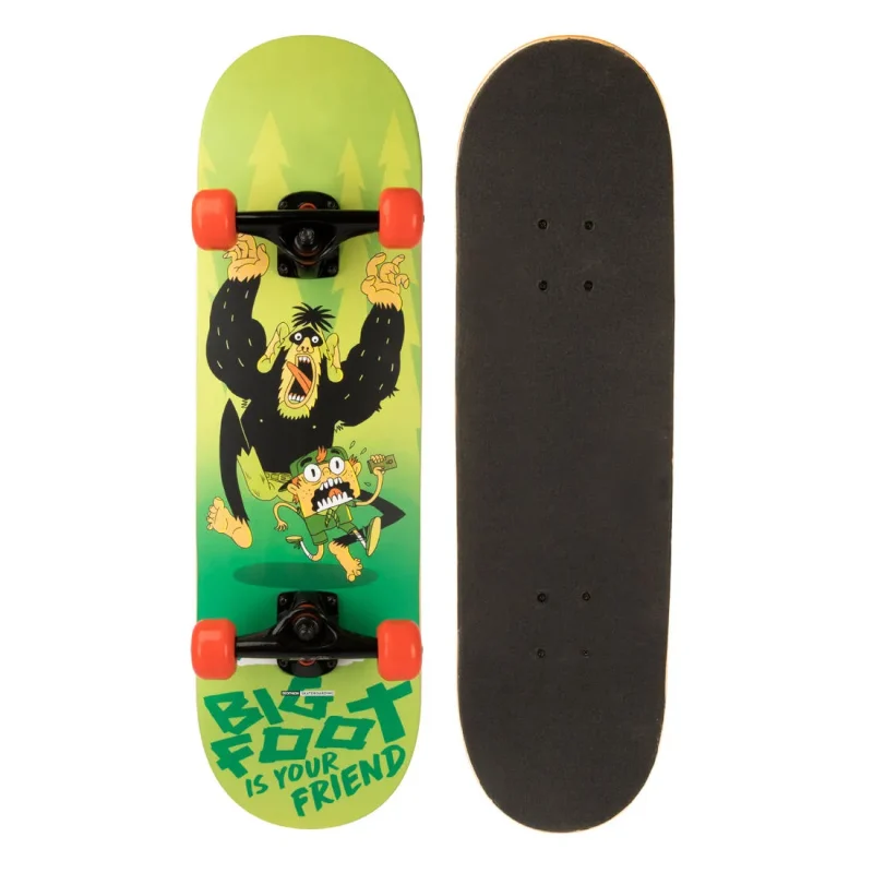 bigfoot mid100 skateboard for kids 5 7 years beginner friendly