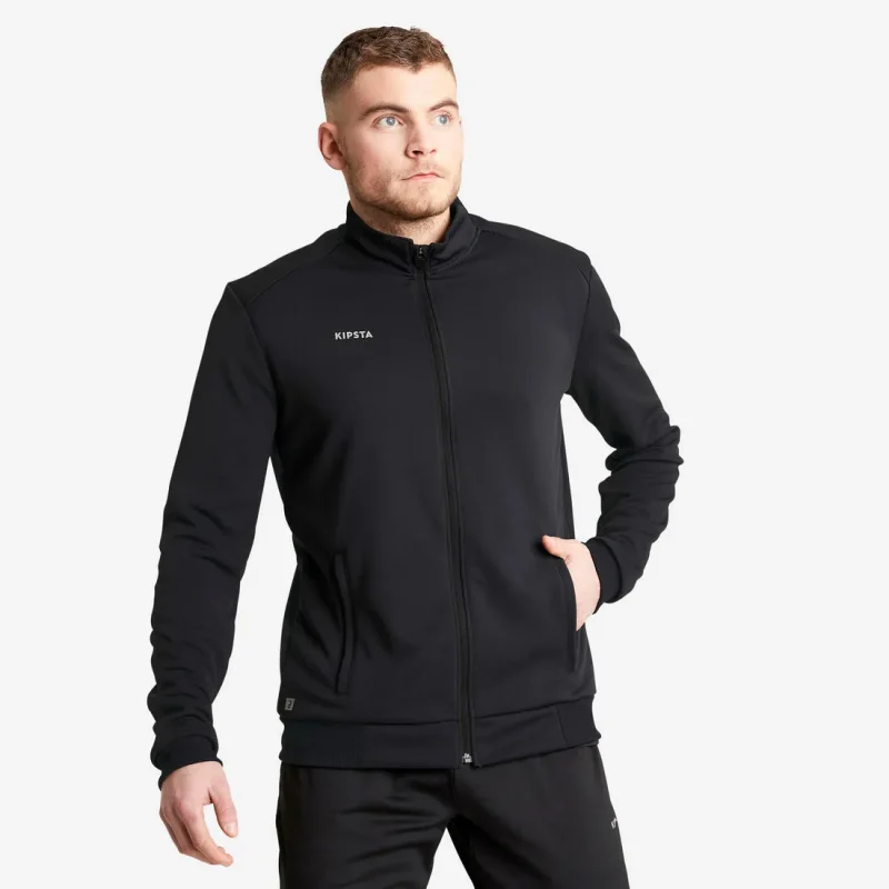 black grey football training jacket essential gear