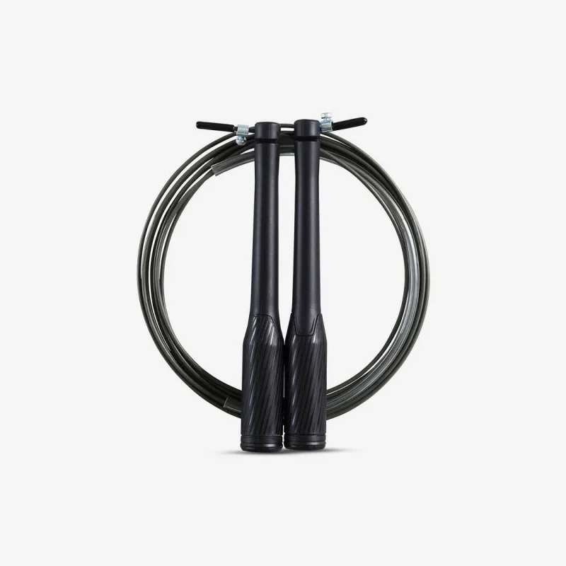 black speed skipping rope for cross training