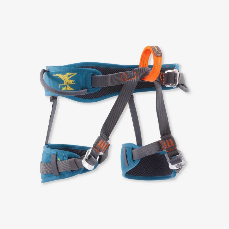 blue easy 3 climbing harness secure comfortable