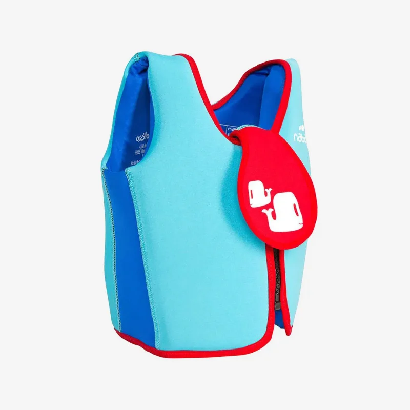 blue red foam swim vest for kids