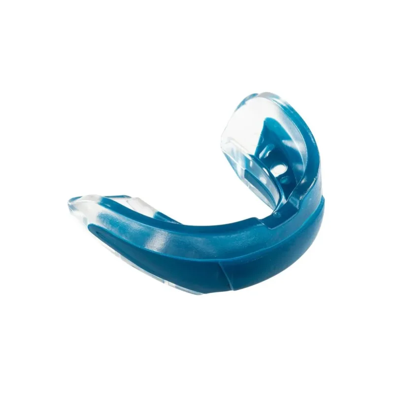 blue rugby mouthguard r500 size s for players up to 1 40m