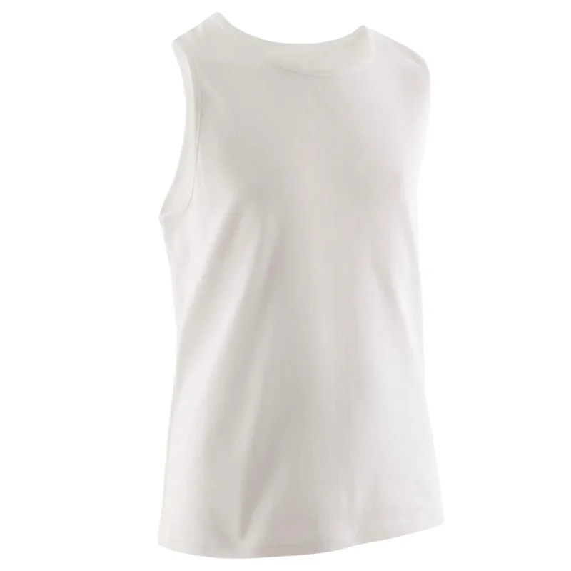 boys white cotton tank top