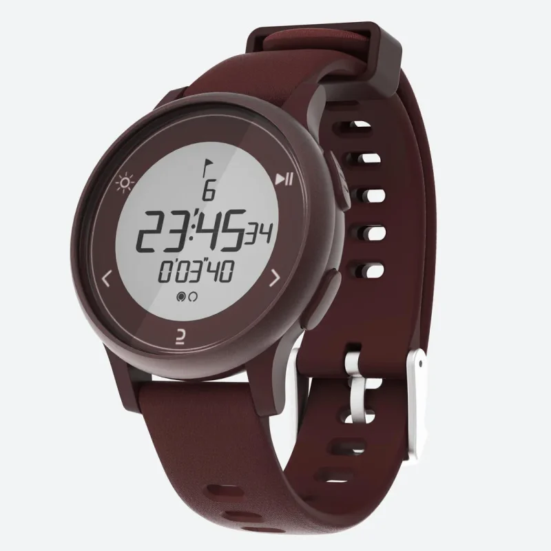 burgundy w500s running stopwatch precision timing for athletes