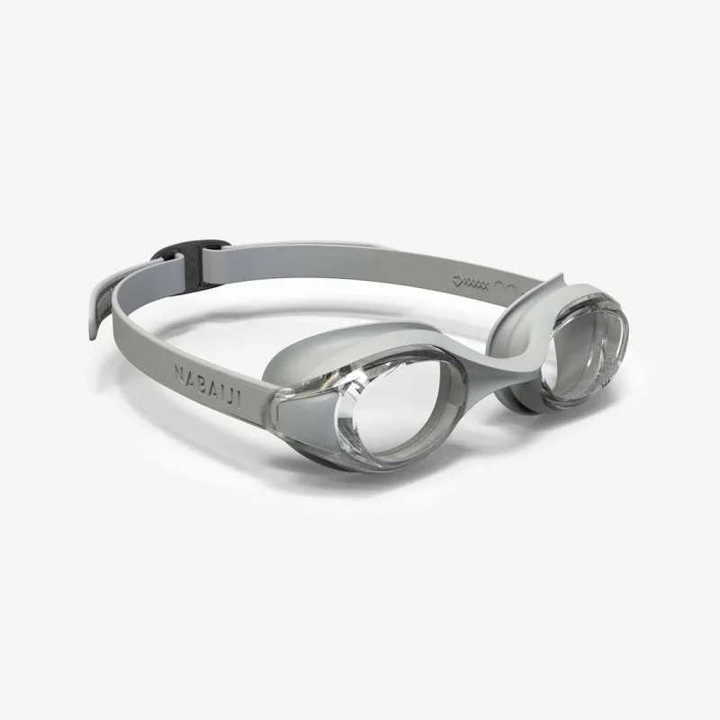 clear grey swim goggles one size fits all ready to use