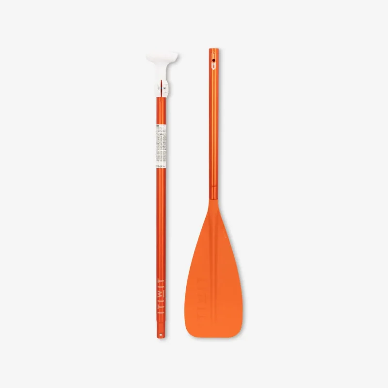 collapsible 3 part adjustable stand up paddle 170 220cm orange