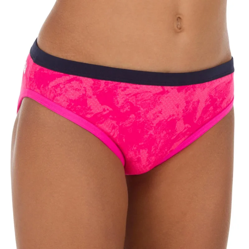 durable girl s chlorine resistant bikini bottoms walo pink