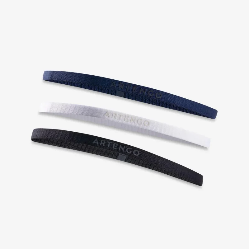 elastic hair band tri pack black white navy