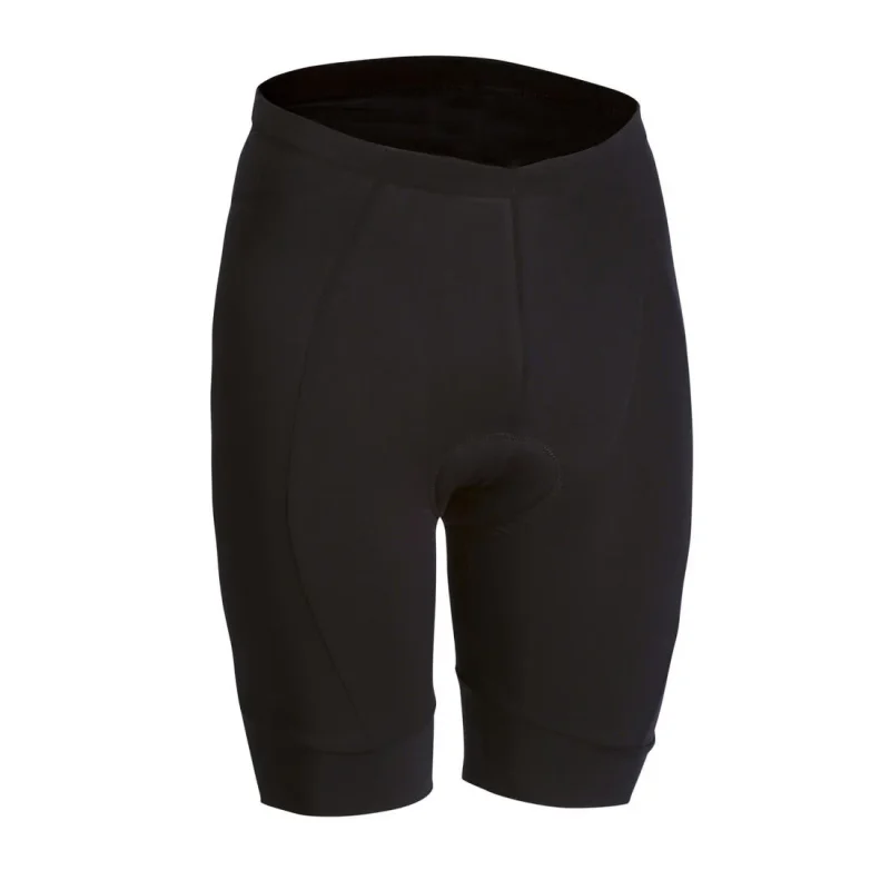 essential black bibless road cycling shorts