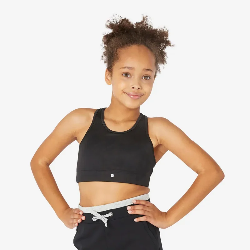 girls breathable athletic sports bra