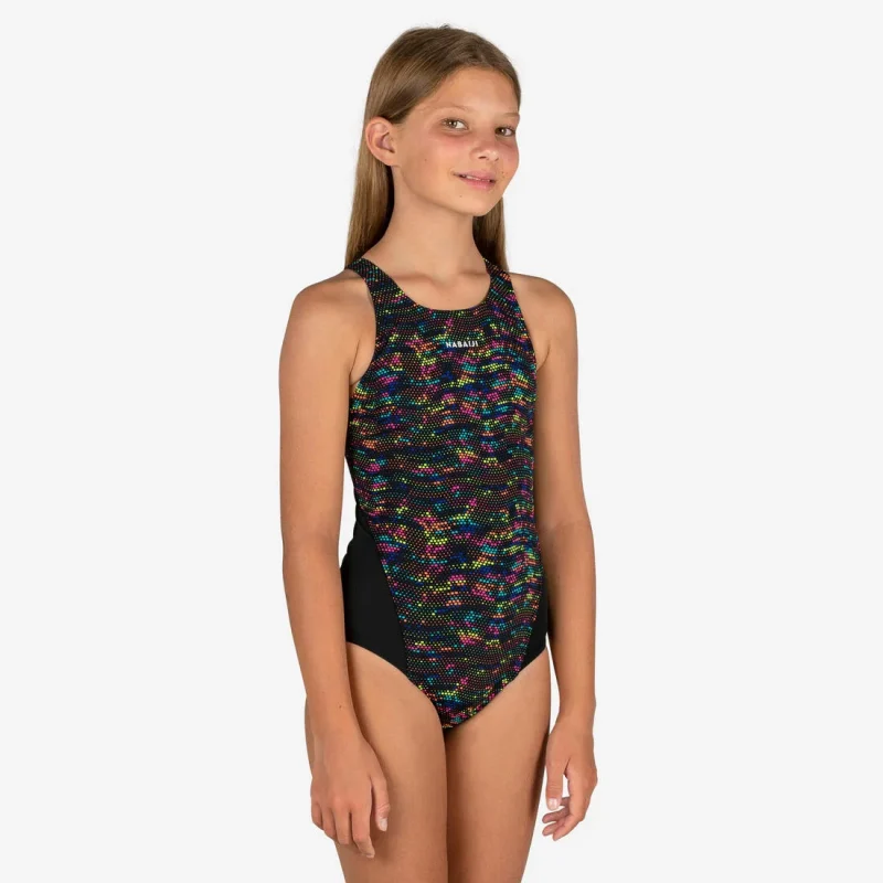 girls one piece swimsuit kamyleon fire print