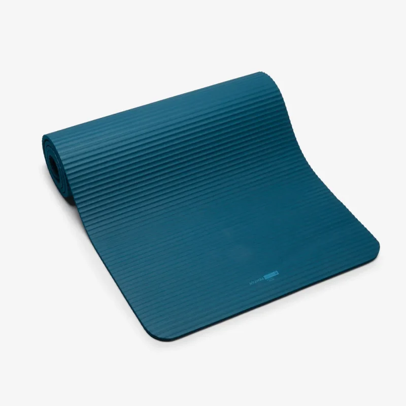 high density pilates mat 160x55x10mm comfort blue