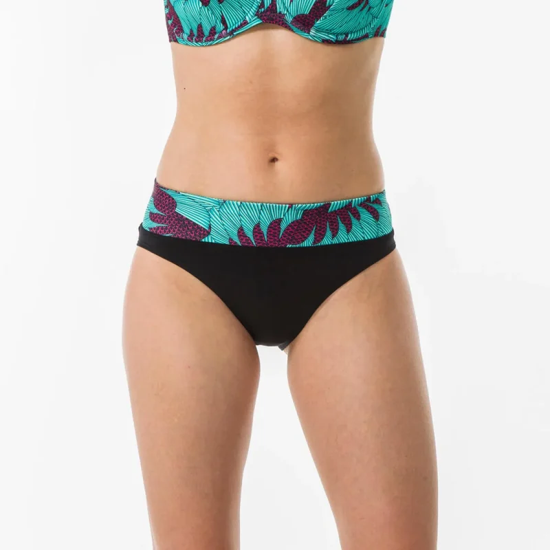 high waisted surfing swim bottoms by nora koga maldives collection