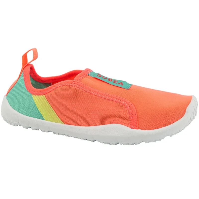 kids coral aquashoes 120 elasticated swim shoes