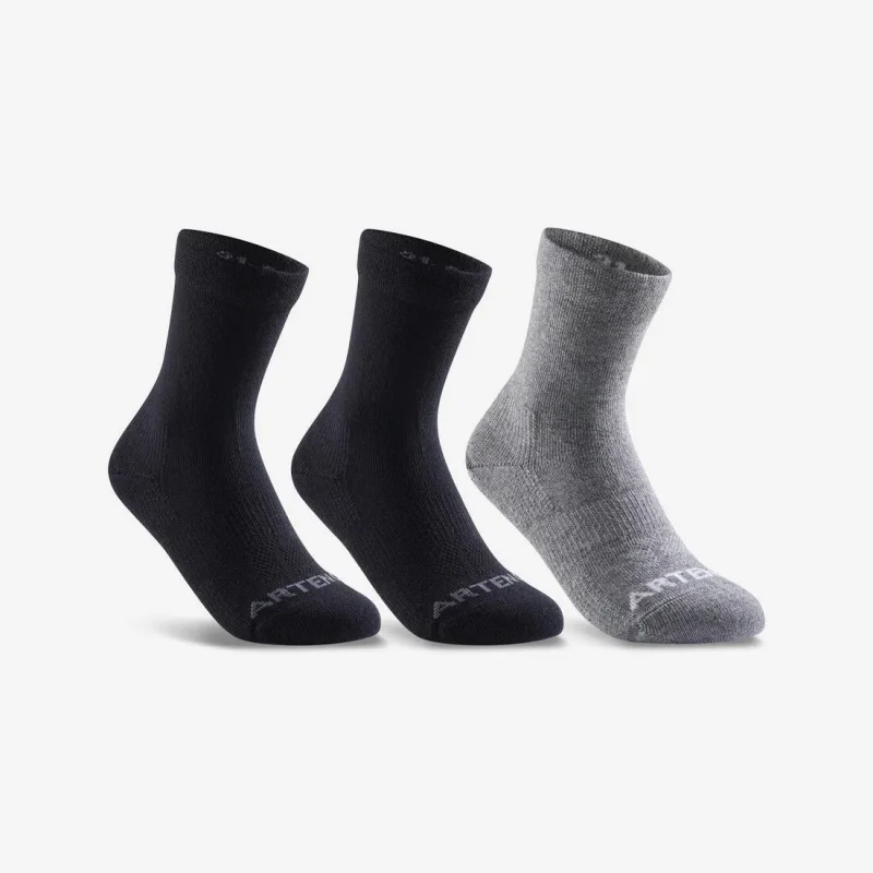 kids heathered tri pack tennis socks rs 160