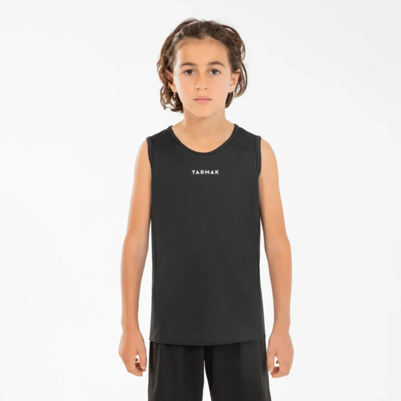 kids sleeveless basketball jersey t100