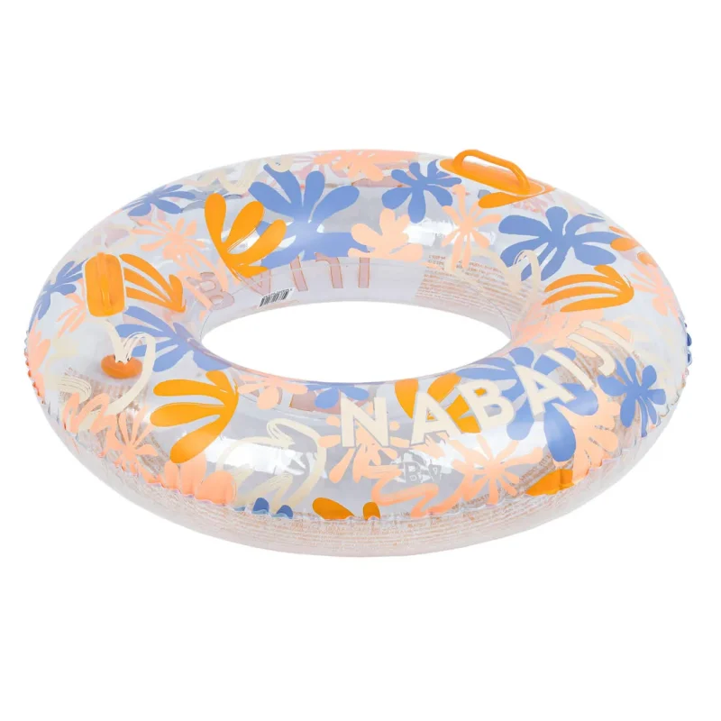 large 92cm inflatable pool ring w comfort grips easy float fun pool time