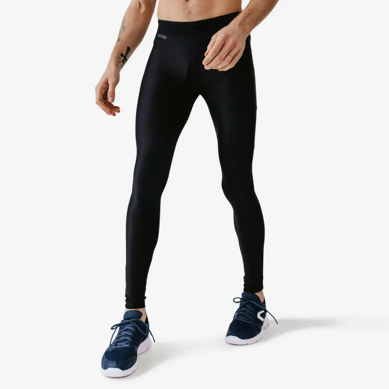 men s breathable running tights black