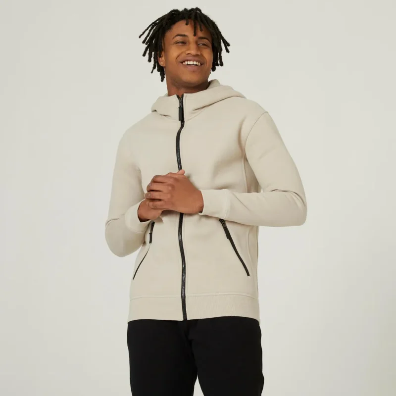 men s linen fitness hoodie 520