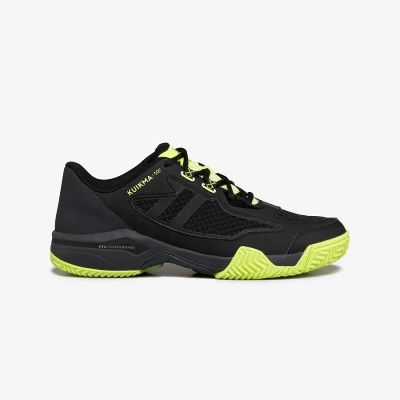 men s ps 500 padel shoes black yellow