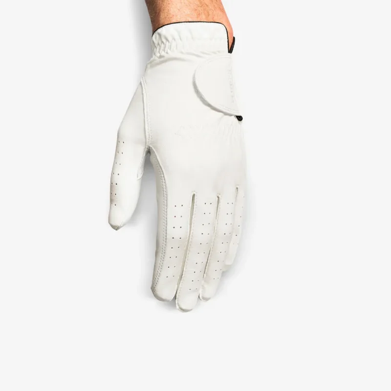 men s right handed white golf glove