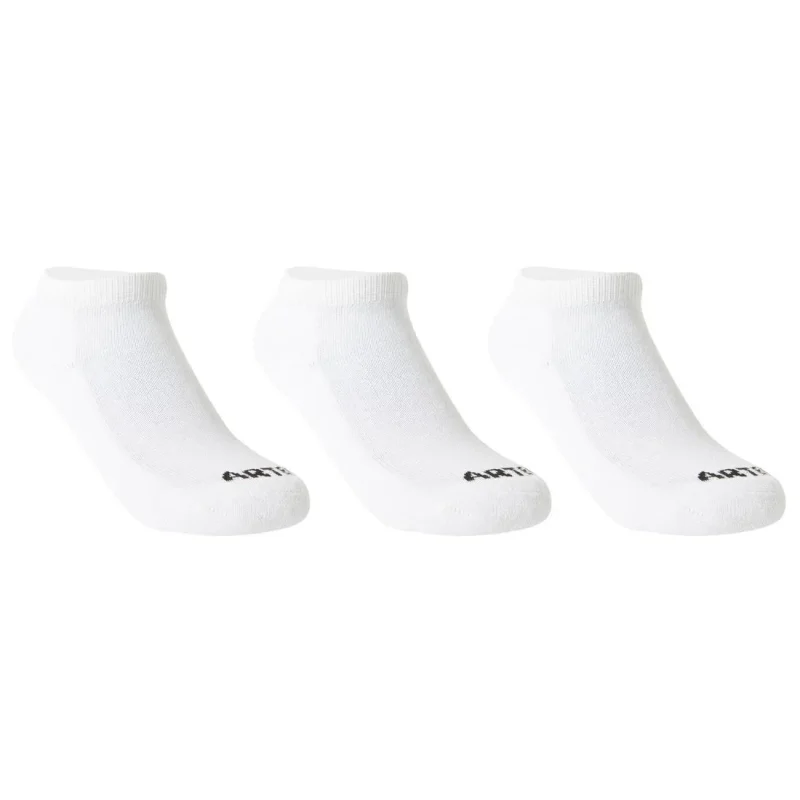 rs100 junior 3 pack mid length sports socks white