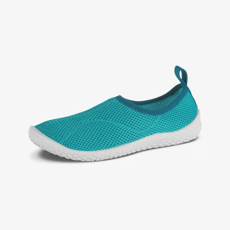 turquoise kids aquashoes size 100 easy return policy