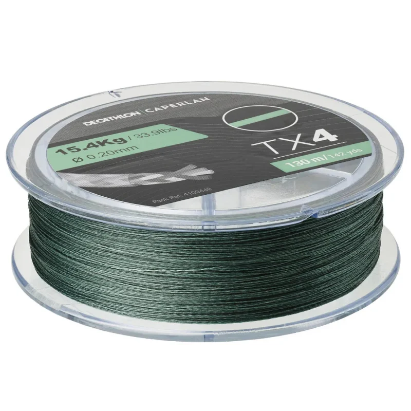 tx4 green braided fishing line 130m