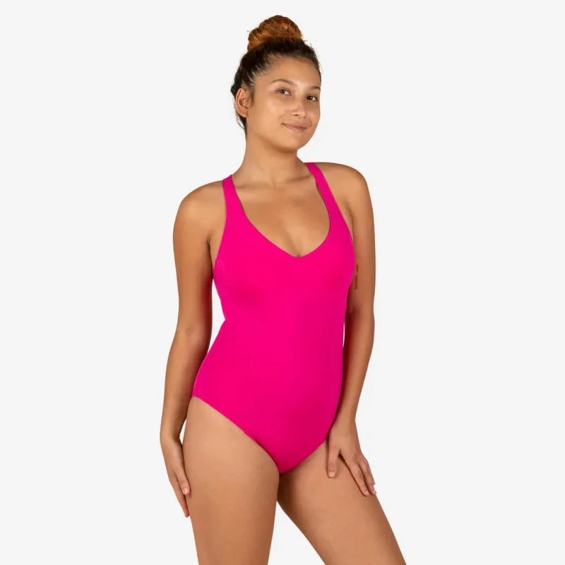 women s one piece swimsuit pearl rose fuchsia